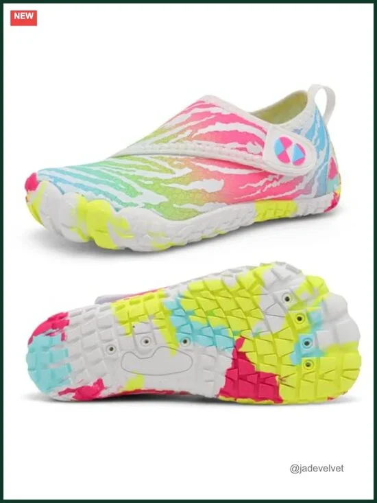 Quick Dry Kids Water Shoes with Drainage Holes Non-Slip for Beach Pool