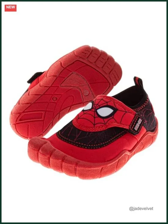 Boys Spider-Man Cars Lightning McQueen Water Shoes Slip-On Aqua Socks Quick Dry