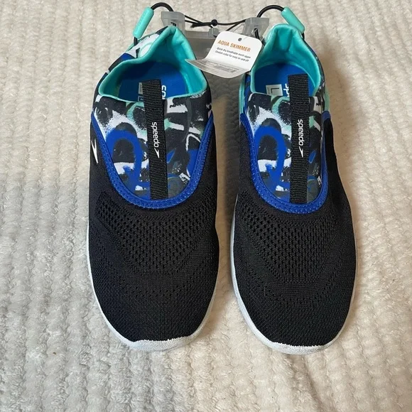 Speedo Kids Water Shoes -‎ Black and Blue Camo