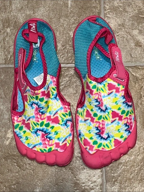 Nextz Kids' Pink Multicolor Tie-Dye Water Shoes