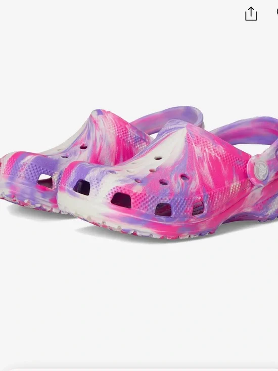 Crocs Classic Marbled Tie-Dye Clogs Toddler Baby Size 7