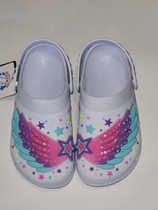 Skechers Foamies Wing Star Light Up Shoes NWT