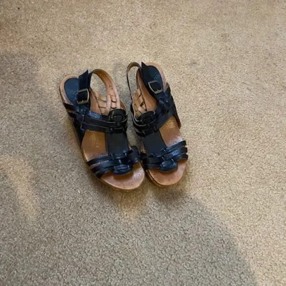 Ali by Kravings Black Wedge heels, size 10