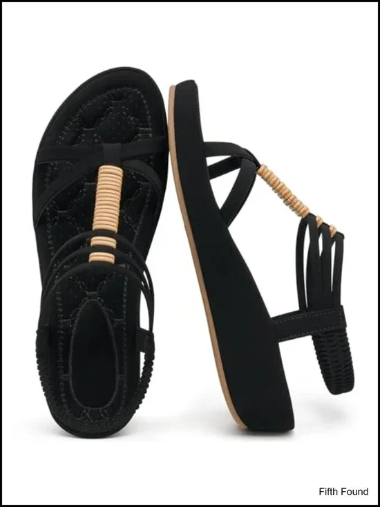 Women Wedge Sandals Platform Anti-Slip Cushioned Strappy Gladiator Summer