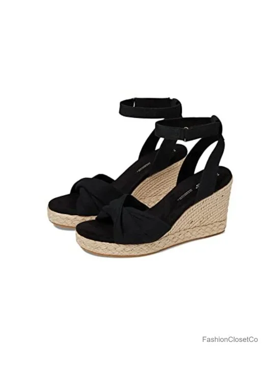 TOMS Marisela Wedge Sandals Ankle Strap Espadrille