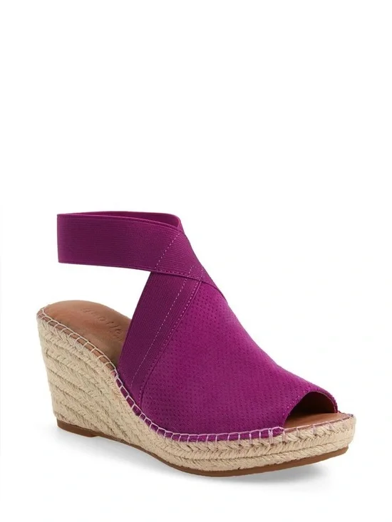 Gentle Souls Fuchsia Charli Ankle Strap Sandals Size 10