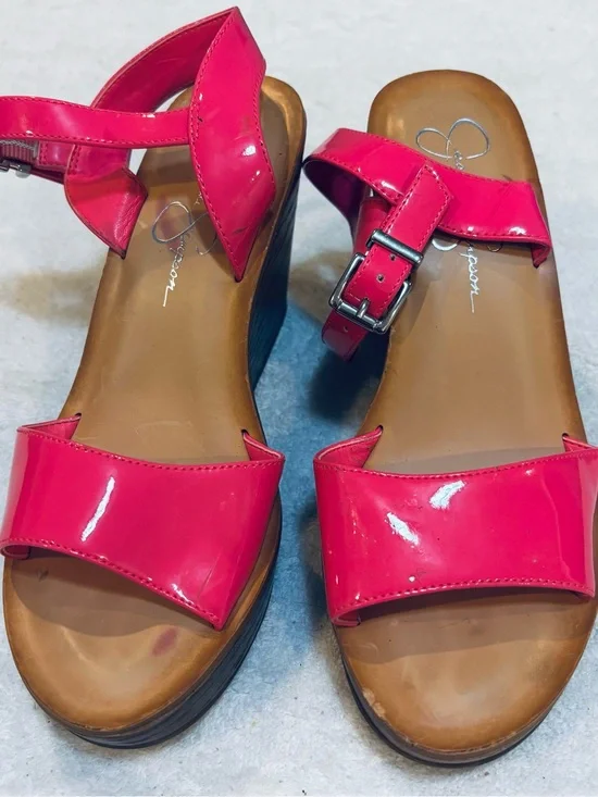 Almost Brand New Wedges By Jessica Simpson - SZ 6M - Wedge Height 3.5” -  box 13