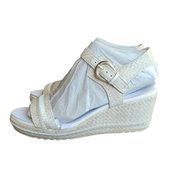 NATURALIZER 12M Eggshell Stella Wedge Sandal Women
