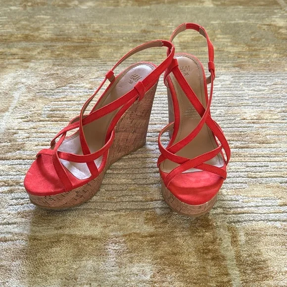 Orange Summer Wedges