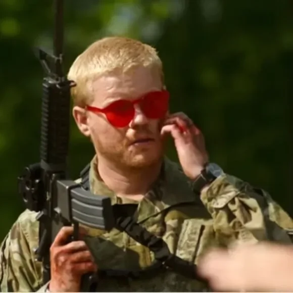 Red Lens Tactical Glasses From The Movie 