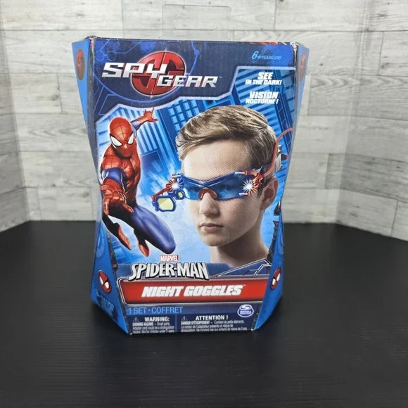 Spider-Man Spy Gear Night Vision Goggles Secret Agent Toy‎ Glasses NEW RARE