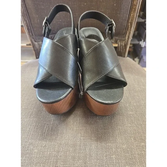 Women's Naomi Wood Wedge Heels with Memory Foam Insole Universal Thread Size 6.5