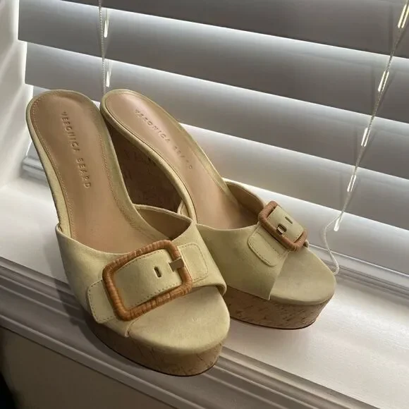 Veronica Beard Wedges Cream