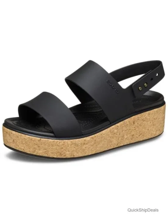 EVA Wedge Sandals with Adjustable Buckle - Open Toe