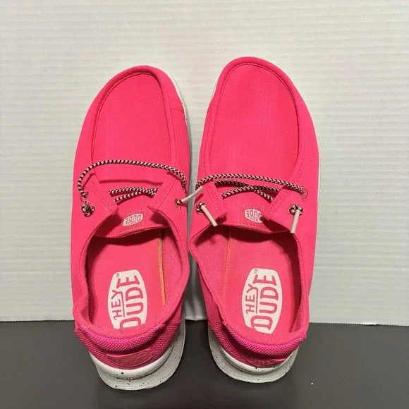 Hey Dude Women's Wendy Slip Mono Electric Pink, Size 7