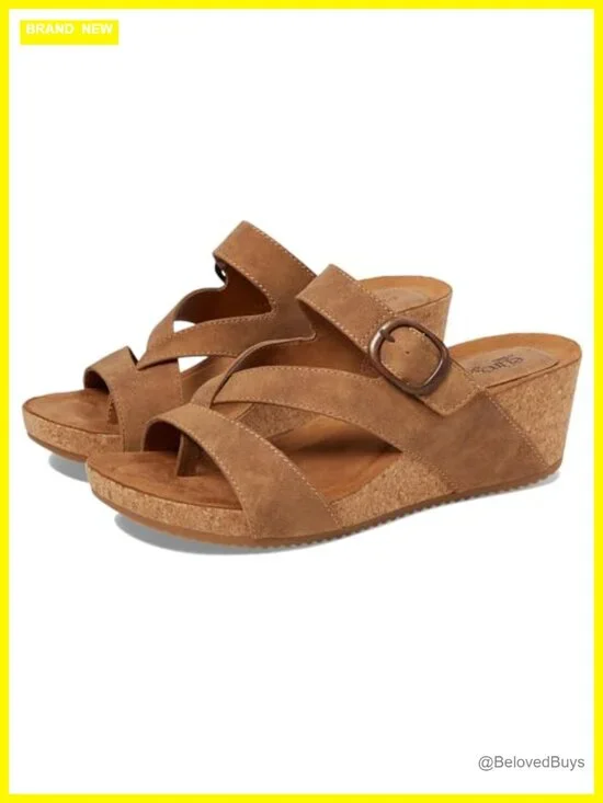 Wedge Sandals with Comfort Footbed and Flexible Outsole