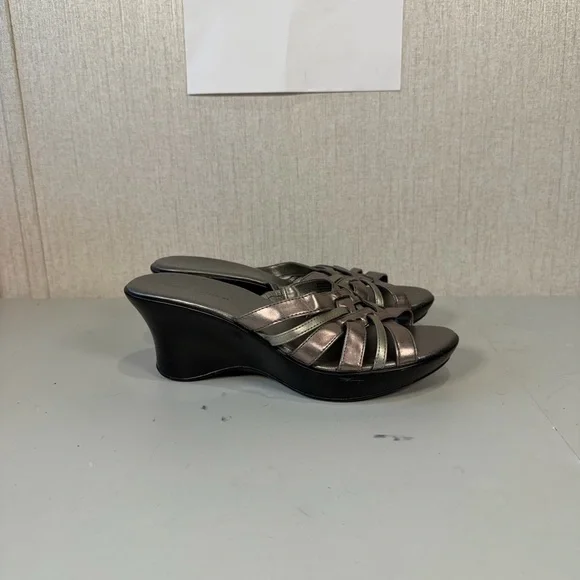 Predictions Wedge Slip on Size 7‎ Color Silver