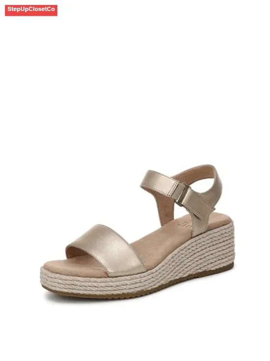 Women's Wedge Espadrille Sandals with Cushioned Footbed