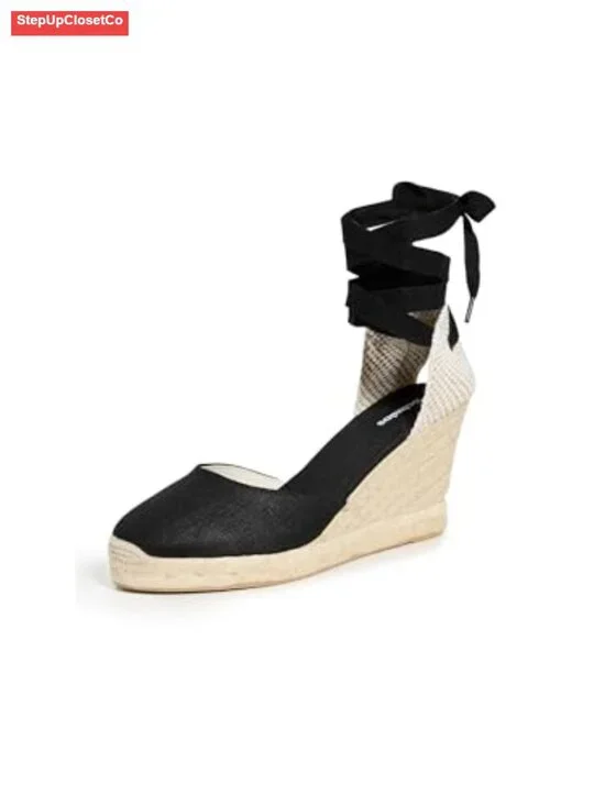 Women's Tall Wedge Espadrilles with Braided Jute