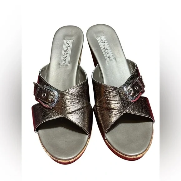 Brighton Women's Bronze Wedge Sandals