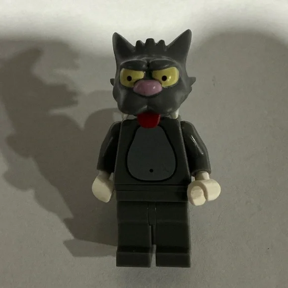 Lego Figure Toy Scratchy Cat Gray Simpsons