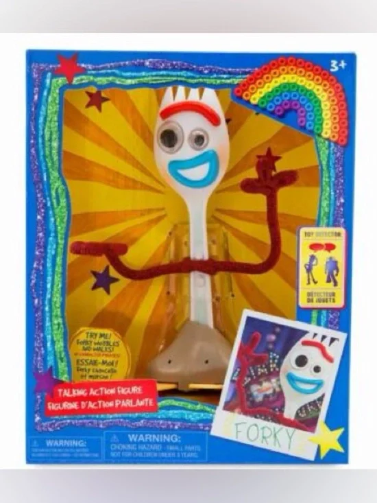 Disney Store Forky Interactive Talking Action Figure – Toy Story – 7'' (NIB)