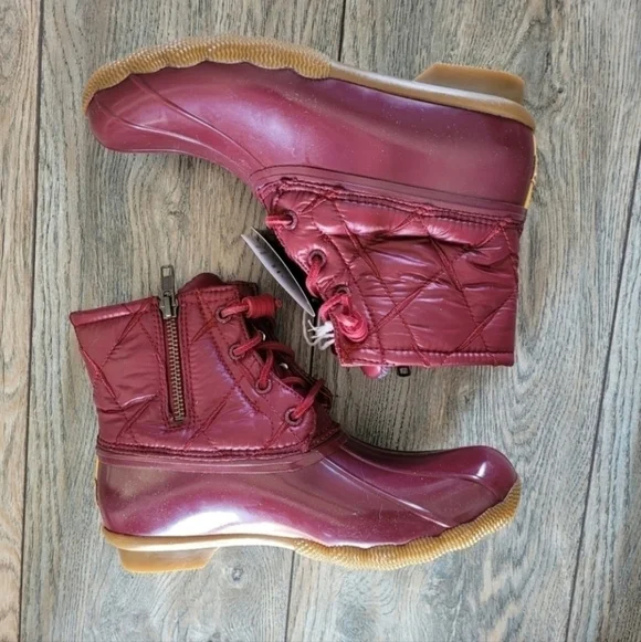 Sperry Women's Sperry, Saltwater Quilted Nylon Duck Boot Size 6.5 NEW
