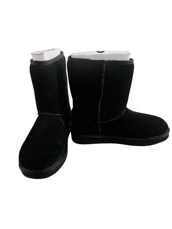 Kookaburra by Uggs Short Black Suede Pull on Boots Sz 8