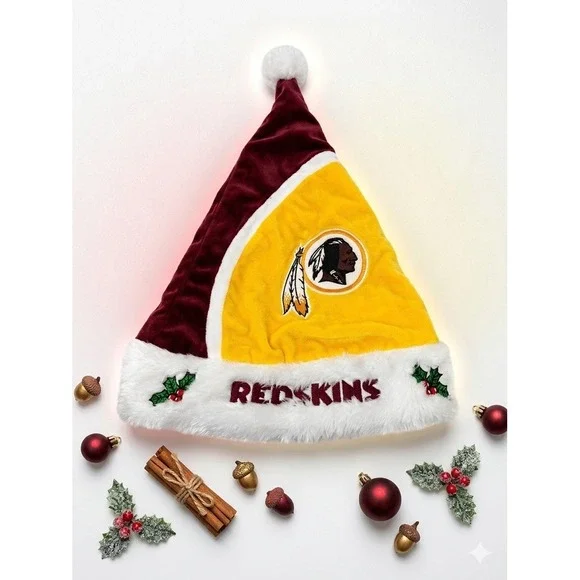 Forever‎ Collectibles Washington Redskins Santa Hat Christmas NFL Team FOCO