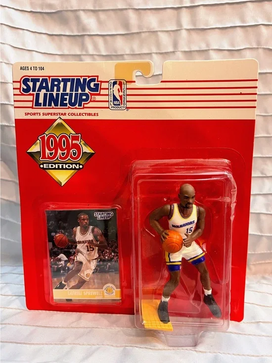 Latrell Sprewell- Golden State Warriors 1995- Starting Lineup Figure w/card