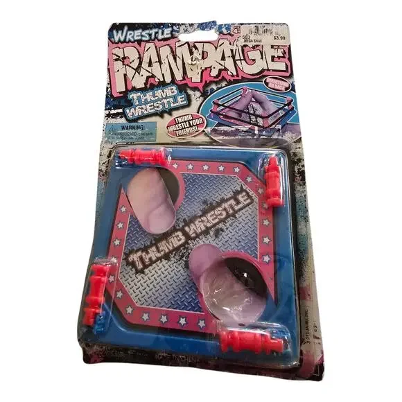 Wrestle Rampage Thumb Wrestle Ring WWE WWF JA-RU Y2K Toy New Open Package