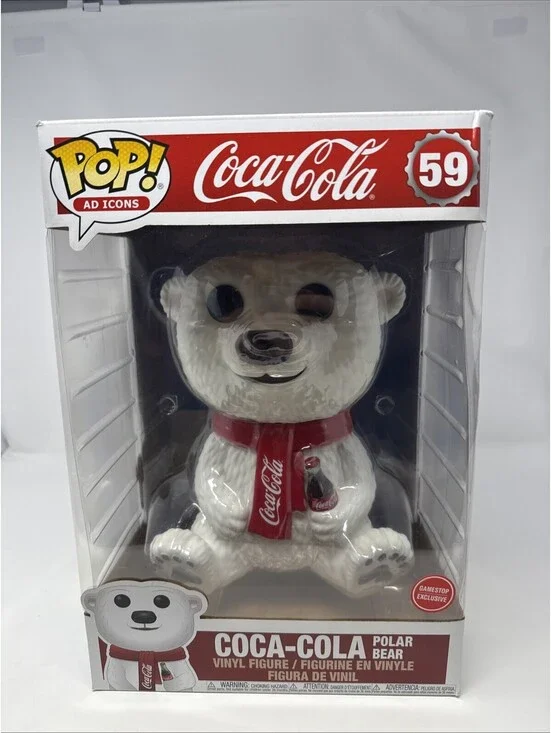 Coca Cola Bear 59 Funko Pop Ad Icons 10 Inch Shop Exclusive 2019 *Box Damage