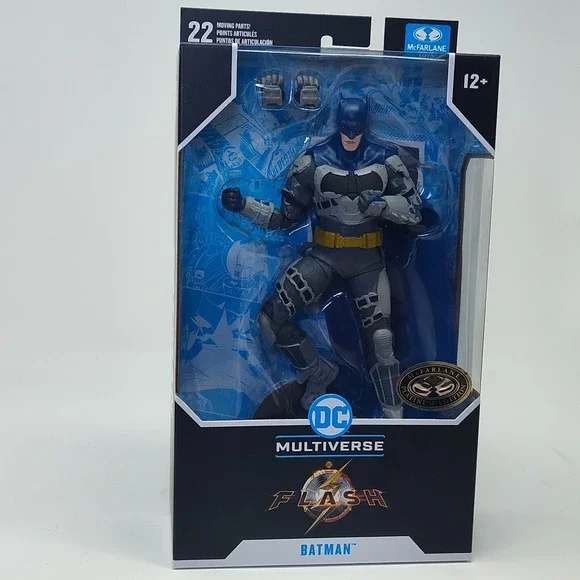 McFarlane DC Multiverse Batman The Flash Movie Blue Grey Chase Platinum Sealed