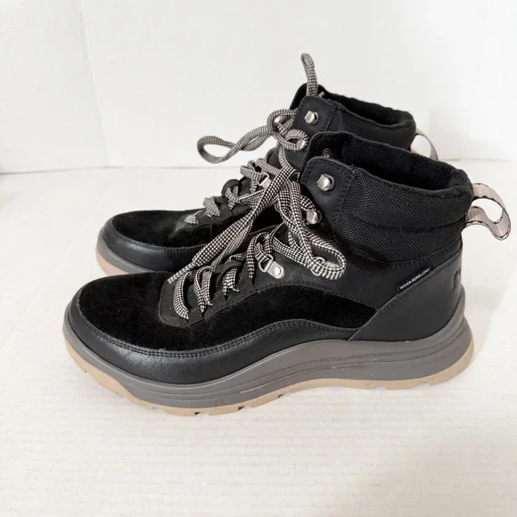 Ryka Women's Halo Water Repellent Leather Black Winter Hiking Boot Size 10