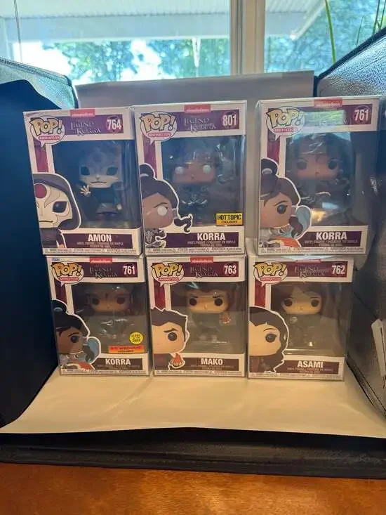 Funko Pop! The Legend of Korra Complete Set of 6 Figures (Amon #764, Korra #801,