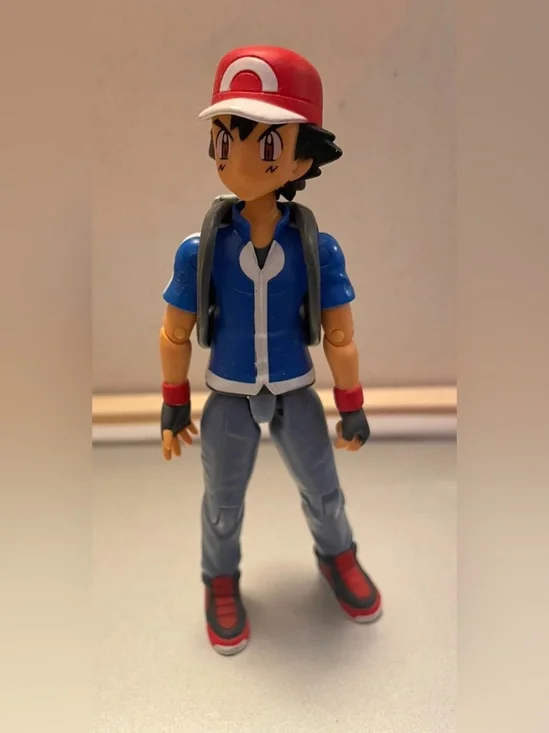 Ash Ketchum TOMY Official Pokemon 20th Anniversary Action Figure 4.5