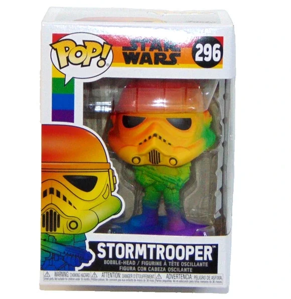 Funko Pop #296 Stormtrooper Rainbow Pride Star Wars It Gets Better Vinyl Figure