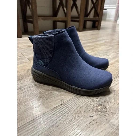 Ryka‎ Side-Zip Water-Repellent Sneaker Boots Noelle Next Academy Blue 8 1/2
