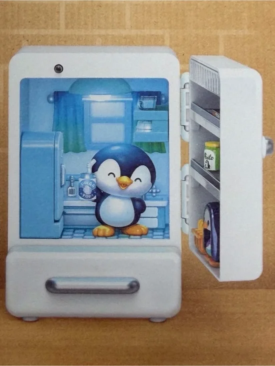 Zuru StarBox Nook Nooks Light-Up Blind Box Set Penguin In The Fridge Open Box