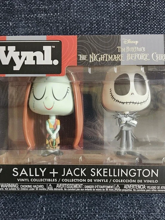 Funko Vynl Jack and Sally The Nightmare Before Christmas Figures - New in box