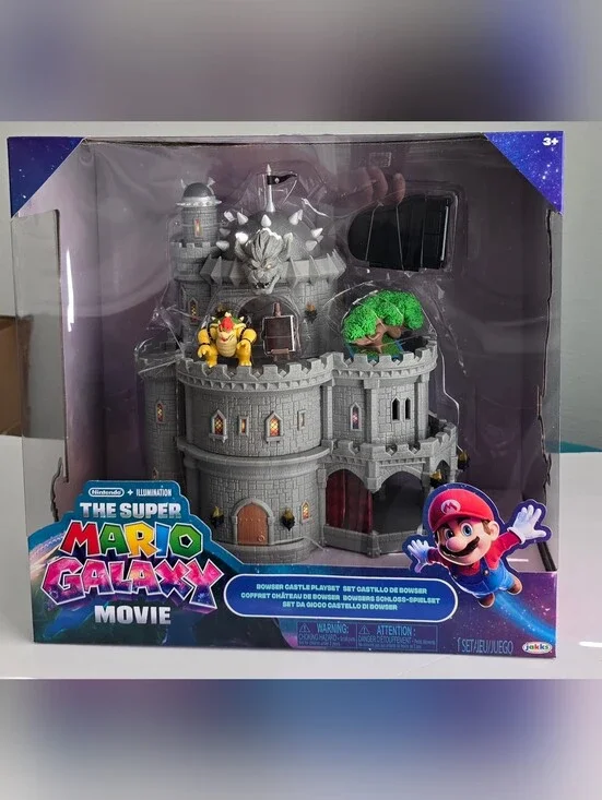 Nintendo Super Mario Galaxy Movie Bowser Castle Playset - Gray