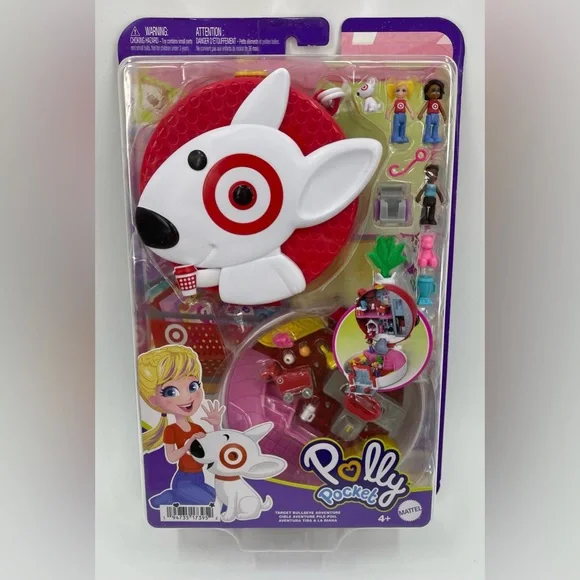 Polly Pocket Target Bullseye Adventure Exclusive‎ Playset Doll Mini New in Box