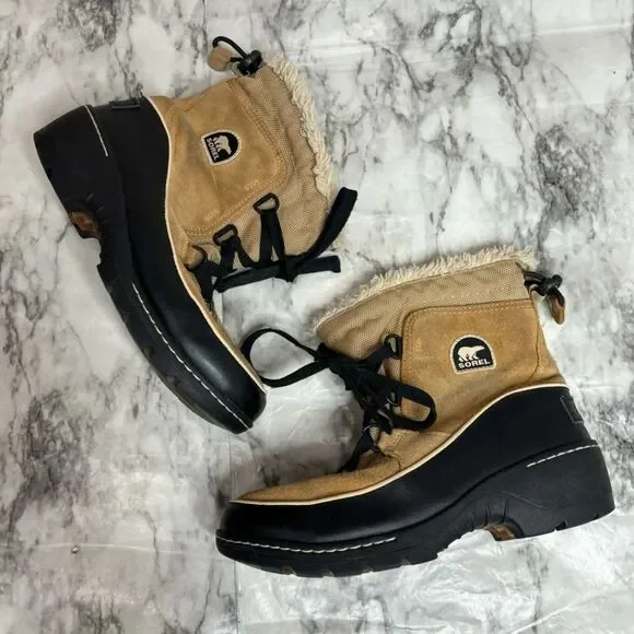 Sorel Tivoli III snow Boots tan brown winter size 4