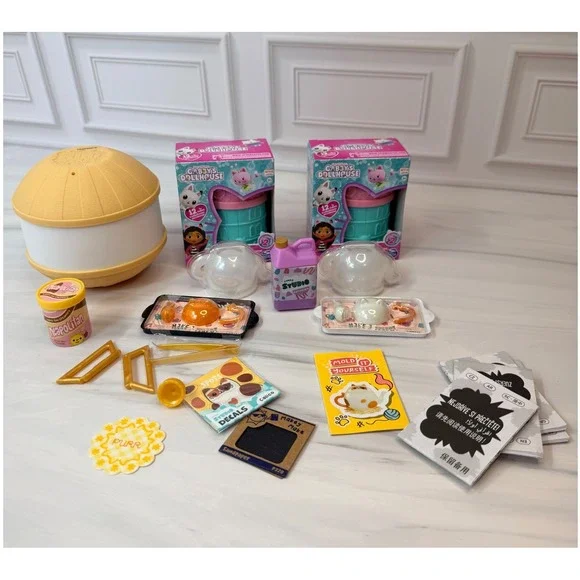 MGA Miniverse Make It Mini Lifestyle Gabby's Dollhouse Series 2 Toy Bundle Lot