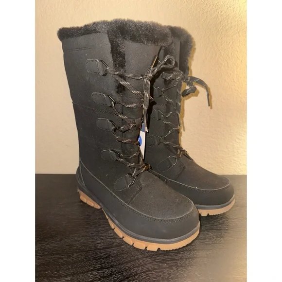 Universal Thread Carla Waterproof Winter‎ Lace Up Boots Size 7 New