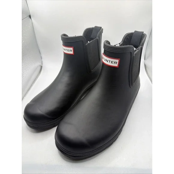 HUNTER‎ WOMENS CHELSEA BOOT, HUNTER WOMEN. Size US 10 Black.