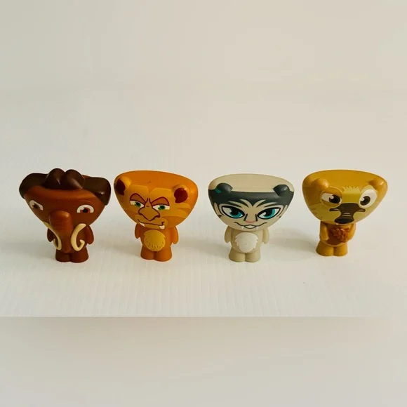 Ice Age Continental Drift McDonalds Mini Action Figure Toy Lot Scrat Shira Manny