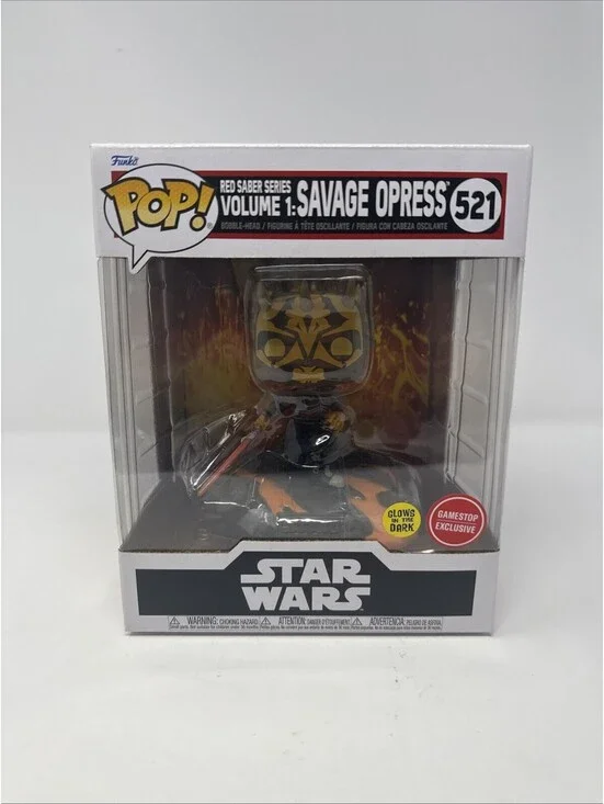 Funko Pop! #521 Deluxe: Star Wars - Red Saber Series Volume 1: Savage Opress