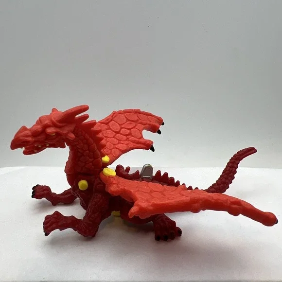 1993 Mighty Max Storm Dragon Red Dragon Figure With Bomb