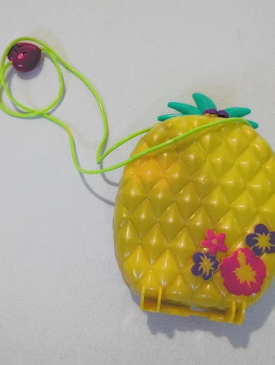 Polly Pocket Pineapple Crossbody Yellow Toy with Flower Accent (No Accessories)